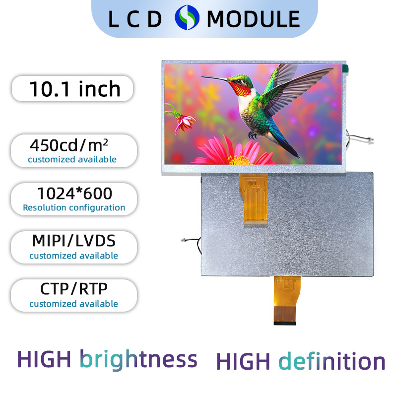 10.1 inch Full Colour TFT 1024*600 with Touch Screen(Resistive Type)