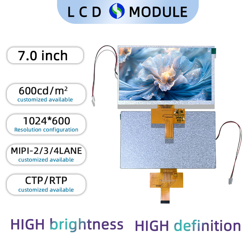 7 inch Full Colour TFT1024*600 with Touch Screen