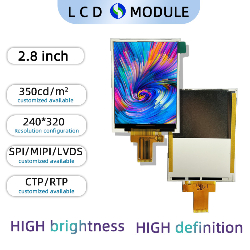 2.8 inch Full Colour TFT 240*320 with Touch Screen(Resistive Type)