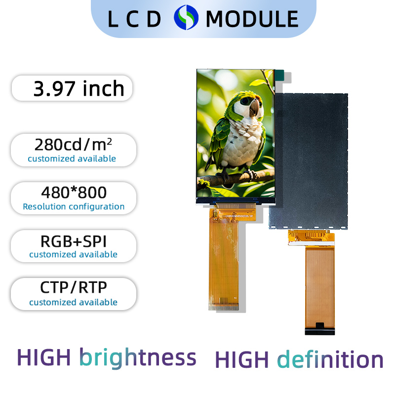 3.97 inch Full Colour TFT480*800 with Touch Screen(Resistive Type)