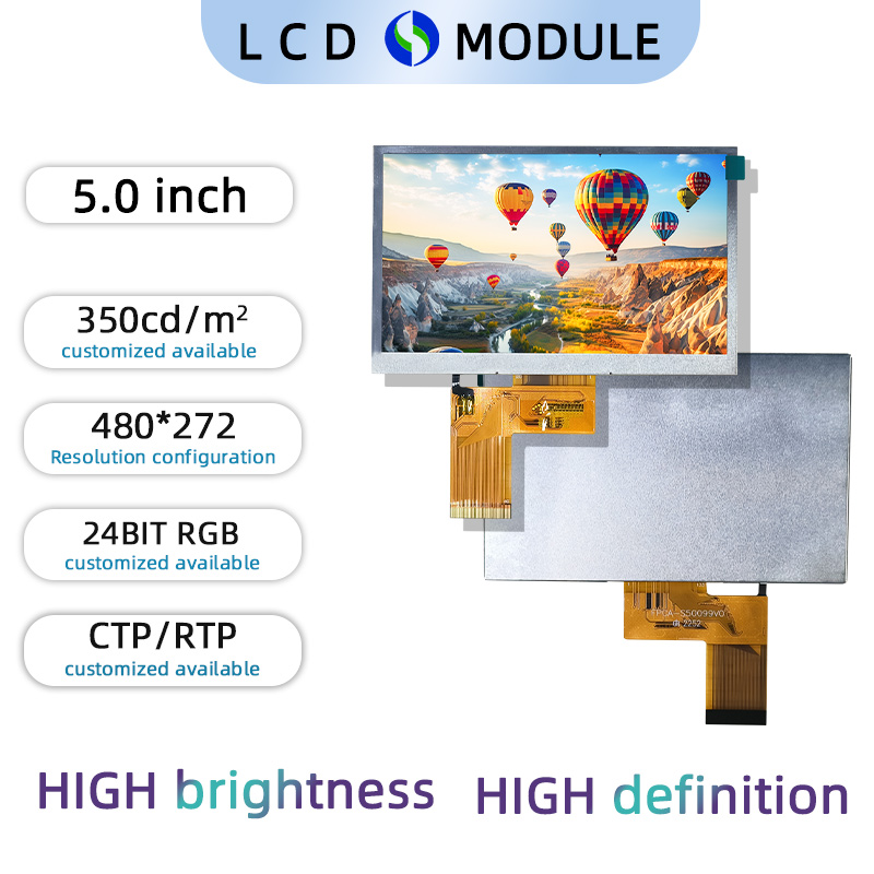 5 inch Full Colour TFT 480*272 with  Touch Screen
