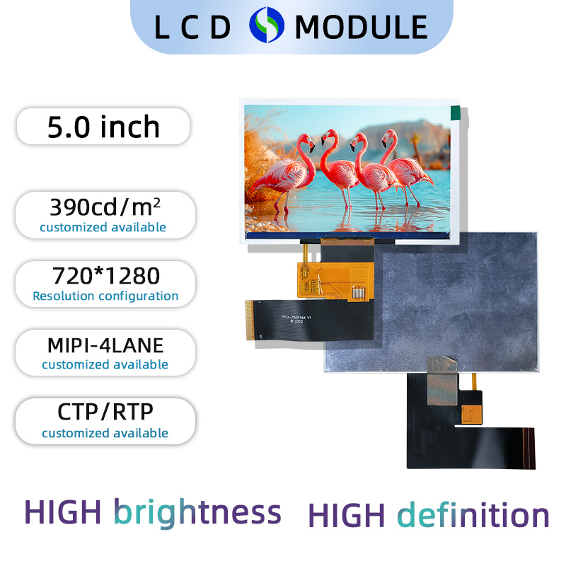 5 inch Full Colour TFT 720*1280 with  Touch Screen