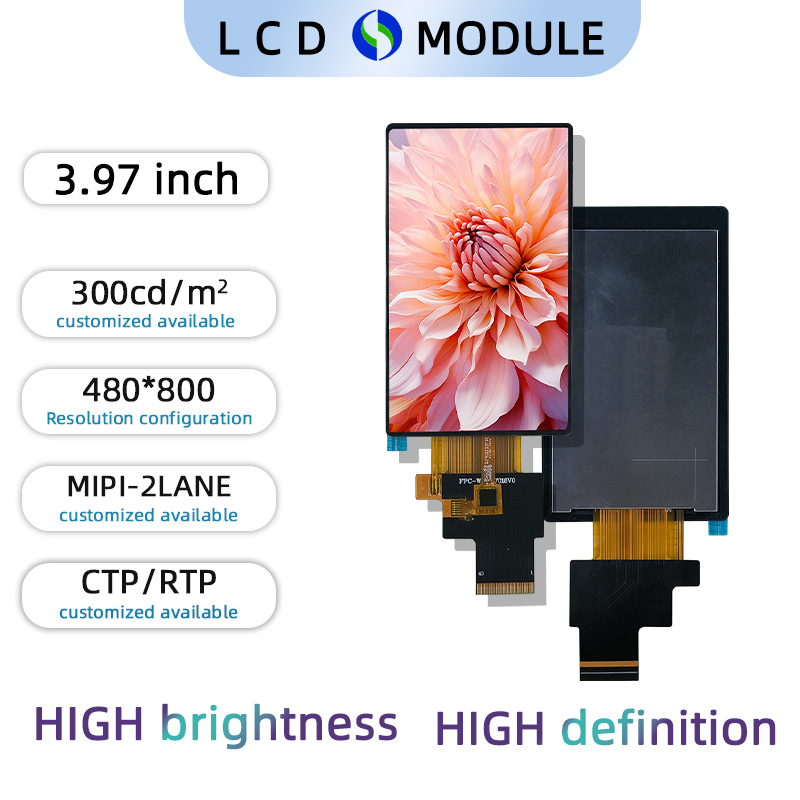 3.97 inch Full Colour TFT 480*800 with  Touch Screen