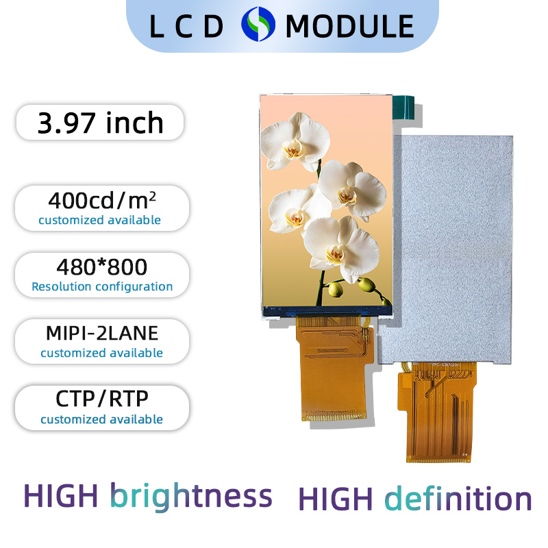 3.97 inch Full Colour TFT 480*800 with Resistive Touch Screen