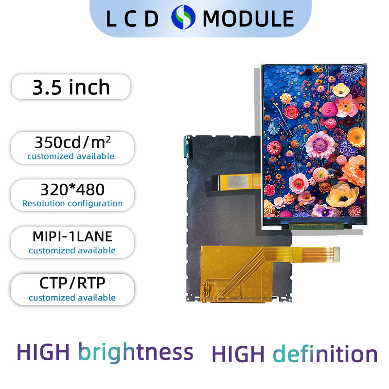 3.5 inch Full Colour TFT 320*480 with Resistive Touch Screen