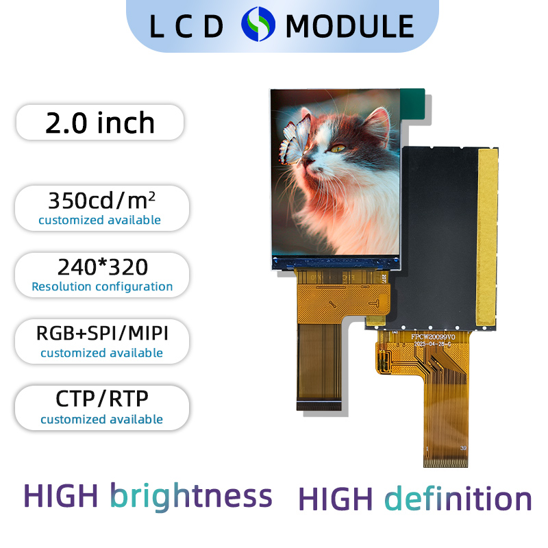 2.0 inch Full Colour TFT 240*320 with Touch Screen
